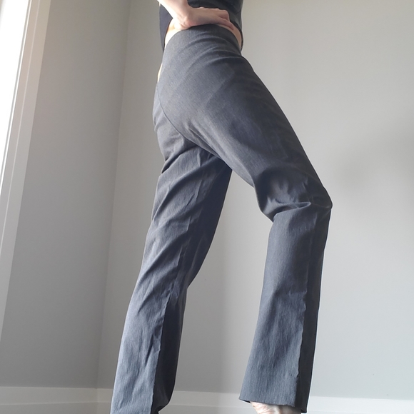 Stretchy Grey Dress Pants by Suzy - Picture 2 of 7